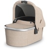 UPPAbaby Bassinet V3 – Compatible with Vista, Cruz, Ridge Strollers – Overnight Sleep Solution – Mattress, Sheet and Bug Shield Included – James (Black/Carbon Frame)(Declan (Oat Mélange))