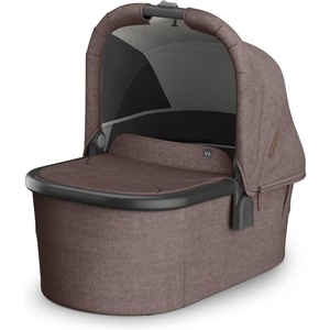 UPPAbaby Bassinet V3 – Compatible with Vista, Cruz, Ridge Strollers – Overnight Sleep Solution – Mattress, Sheet and Bug Shield Included – James (Black/Carbon Frame)(Owen (Mocha Mélange))