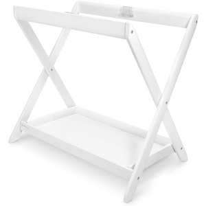 UPPAbaby Bassinet V3 – Compatible with Vista, Cruz, Ridge Strollers – Overnight Sleep Solution – Mattress, Sheet and Bug Shield Included – James (Black/Carbon Frame)(White)