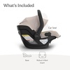 UPPAbaby Mesa V3 Infant Car Seat – Easy Installation + SmartSecure Technology – Attaches to Stroller | Base + Infant Insert Included – James (Black)(Ada (Sandstone Mélange))