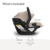 UPPAbaby Mesa V3 Infant Car Seat – Easy Installation + SmartSecure Technology – Attaches to Stroller | Base + Infant Insert Included – James (Black)(Declan (Oat Mélange))
