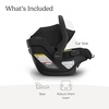 UPPAbaby Mesa V3 Infant Car Seat – Easy Installation + SmartSecure Technology – Attaches to Stroller | Base + Infant Insert Included – James (Black)(Jake (Charcoal))