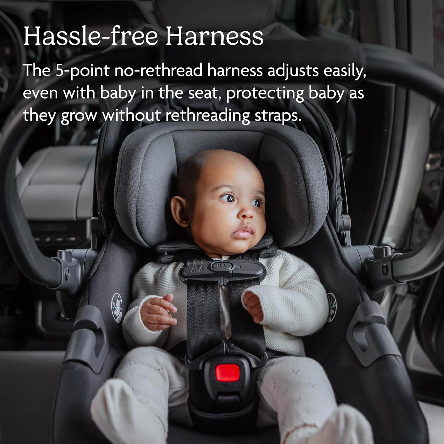 image:imageUPPAbaby Aria V2 Lightweight Infant Car Seat Load Leg amp Cover JamesJames Black