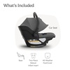 UPPAbaby Aria V2 Lightweight Infant Car Seat – Load Leg & Cover – James(Greyson (Charcoal Mélange))