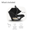 UPPAbaby Aria V2 Lightweight Infant Car Seat – Load Leg & Cover – James(James (Black))