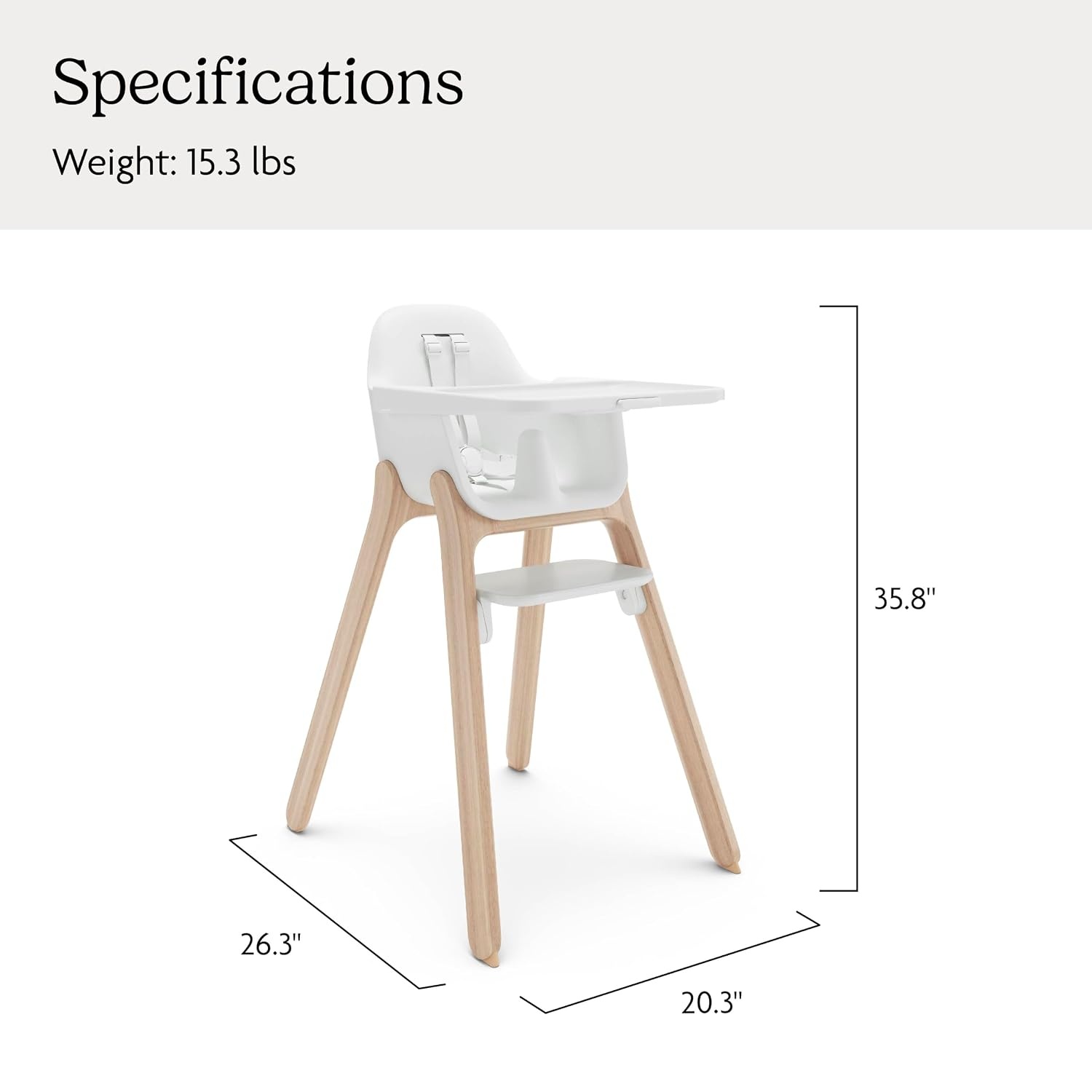 image:imageUPPAbaby Ciro V2 Baby High Chair Adjustable Easy to Clean AnyaAnya Warm White