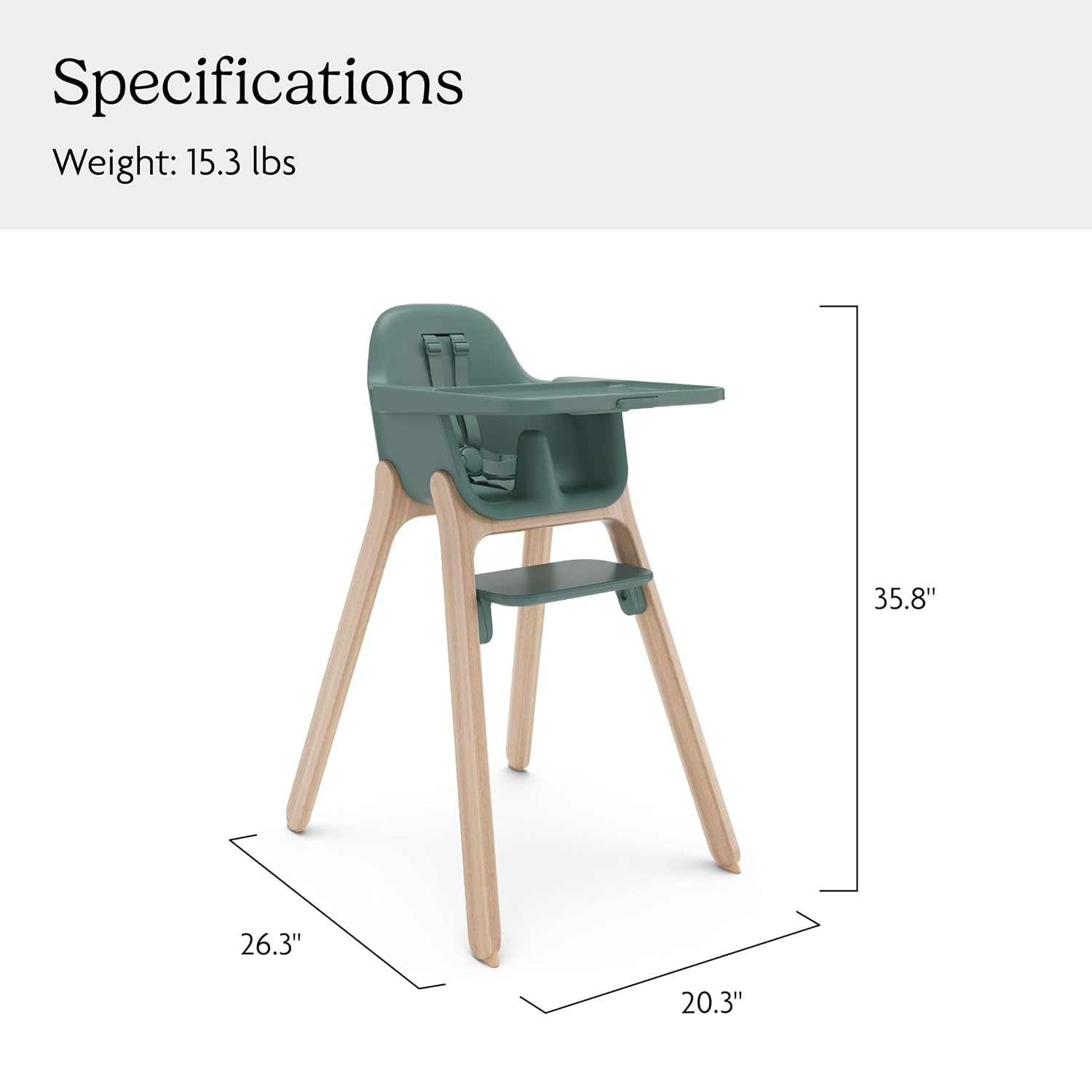 image:imageUPPAbaby Ciro V2 Baby High Chair Adjustable Easy to Clean AnyaBetsy Spruce Green