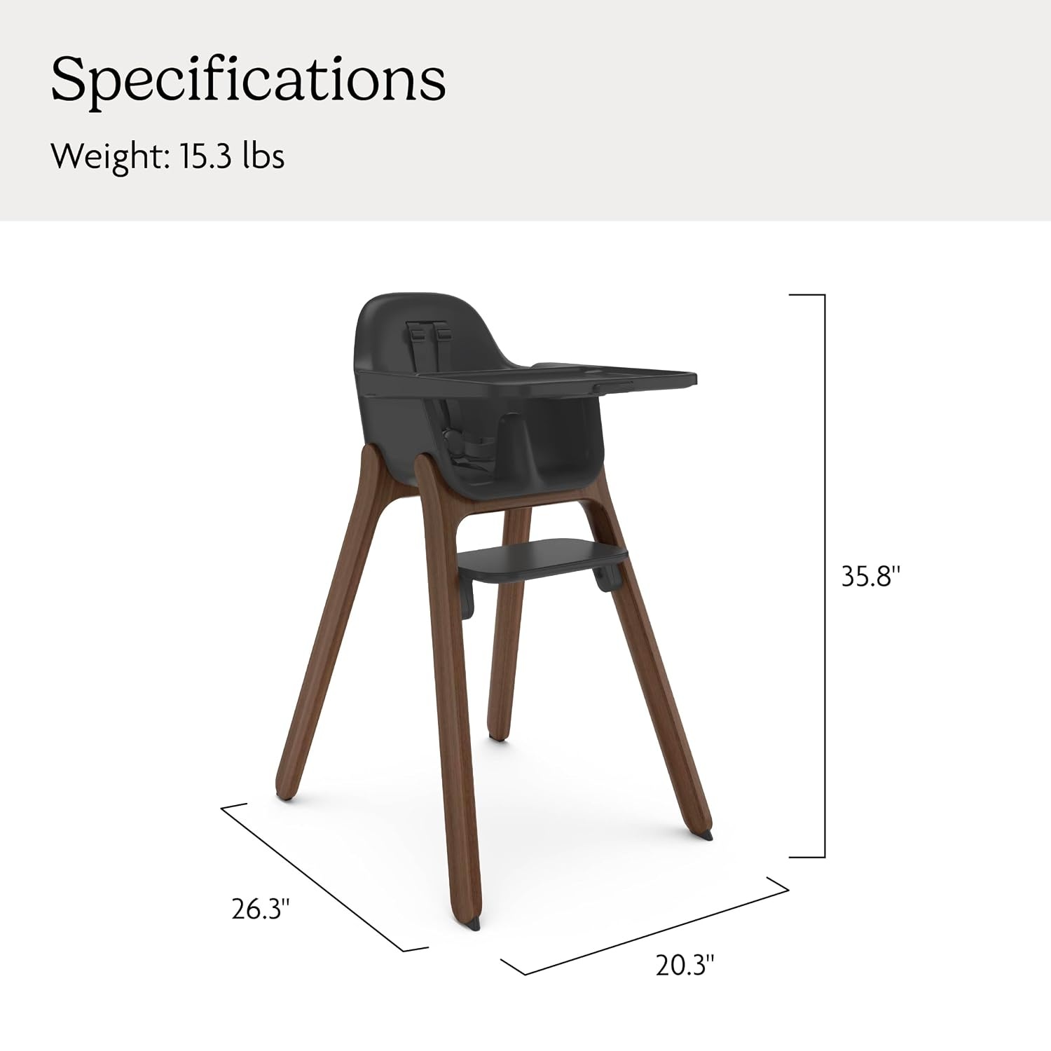 image:imageUPPAbaby Ciro V2 Baby High Chair Adjustable Easy to Clean AnyaMason Black