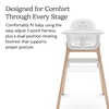 UPPAbaby Ciro V2 Baby High Chair – Adjustable, Easy to Clean – Anya(Anya (Warm White))