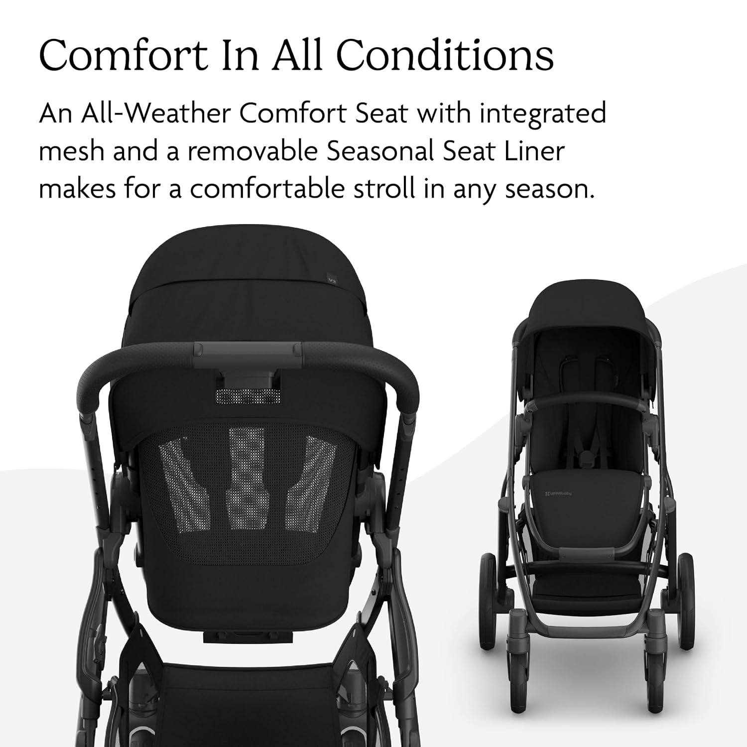 image:imageUPPAbaby Vista V3 Convertible SingletoDouble Stroller JamesJames Black
