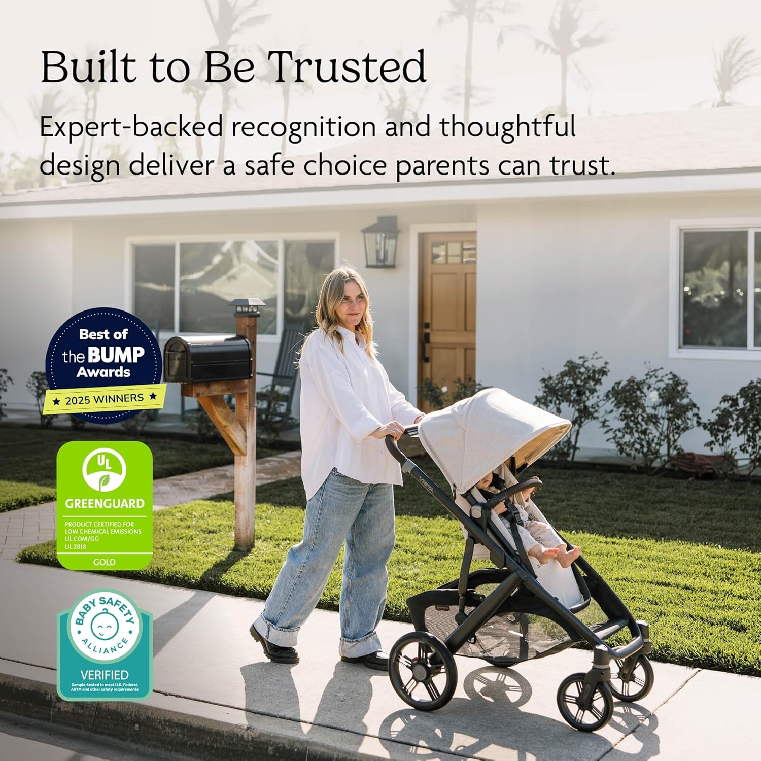 image:imageUPPAbaby Vista V3 Convertible SingletoDouble Stroller JamesOwen Mocha Mlange
