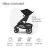 UPPAbaby Vista V3 Convertible Single-to-Double Stroller – James(James (Black))