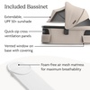 UPPAbaby Vista V3 Stroller + Bassinet V3 – Convertible Single-to-Double Stroller System- Bassinet, Toddler Seat, Bug Shield, Rain Shield Included – Ada (Sandstone Mélange)(Ada (Sandstone Mélange))