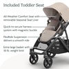 UPPAbaby Vista V3 Stroller + Bassinet V3 – Convertible Single-to-Double Stroller System- Bassinet, Toddler Seat, Bug Shield, Rain Shield Included – Ada (Sandstone Mélange)(Ada (Sandstone Mélange))