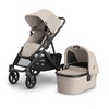 UPPAbaby Vista V3 Stroller + Bassinet V3 – Convertible Single-to-Double Stroller System- Bassinet, Toddler Seat, Bug Shield, Rain Shield Included – Ada (Sandstone Mélange)(Ada (Sandstone Mélange))