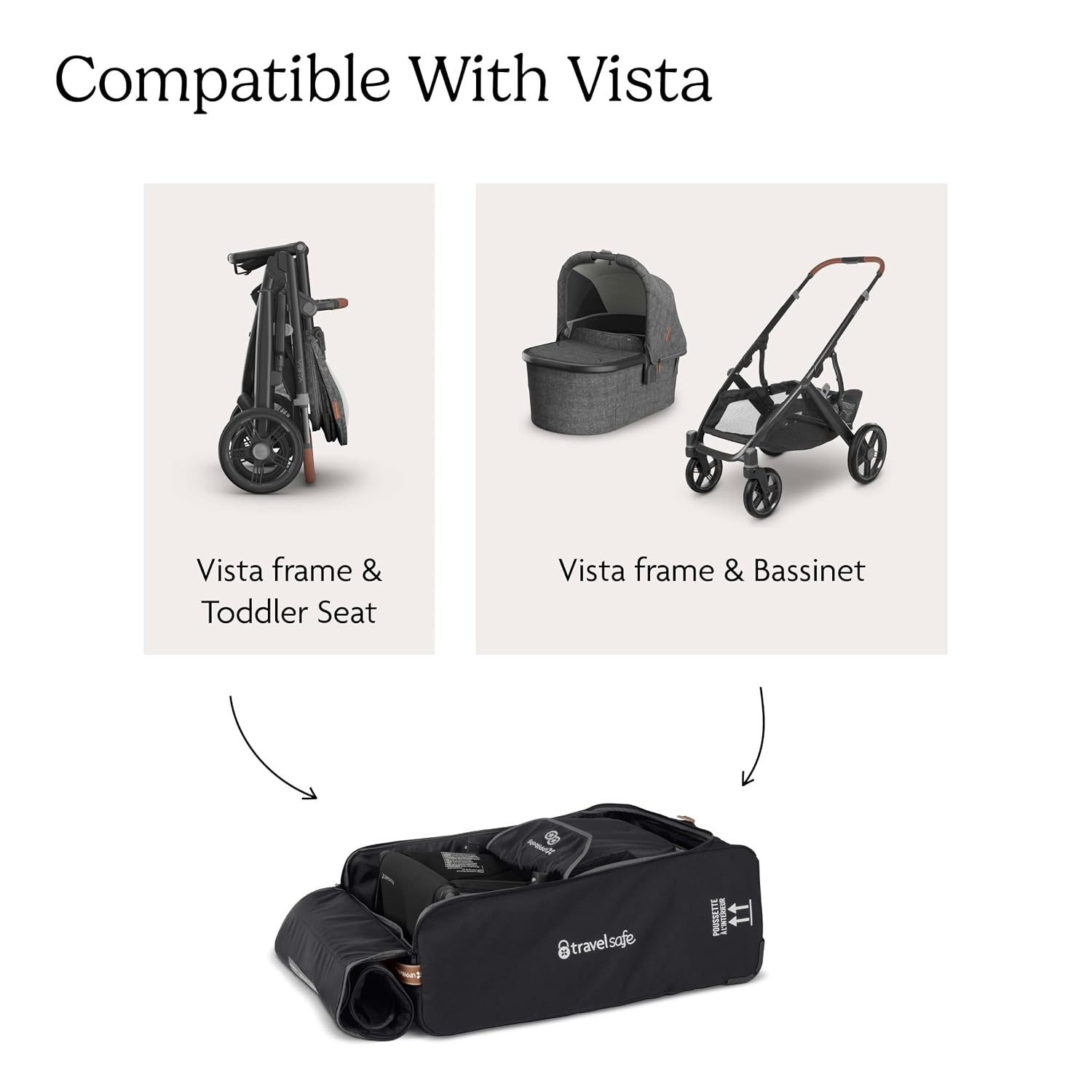 image:imageUPPAbaby Travel Bag for Vista and Cruz Strollers with TravelSafe