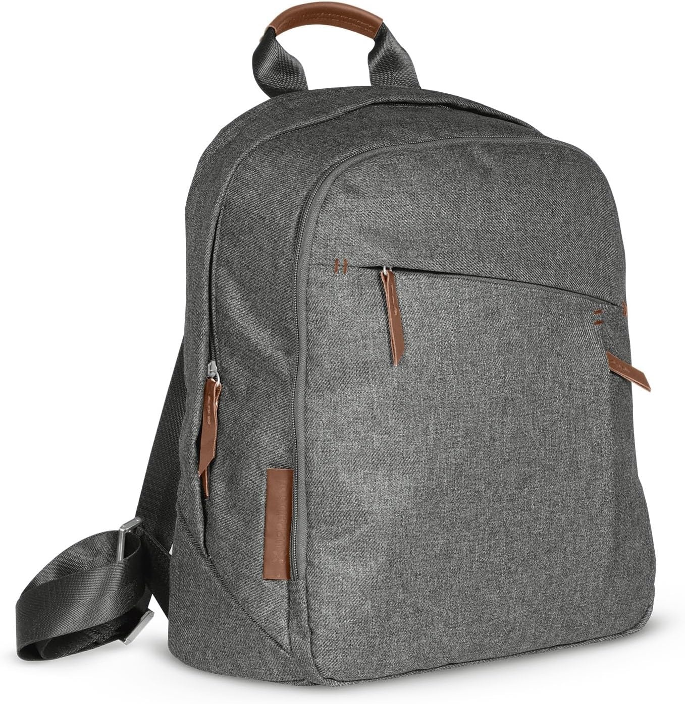 image:imageUPPAbaby Changing Backpack Bottle amp Laptop Pocket Trolley Sleeve JamesGreyson Charcoal Mlange