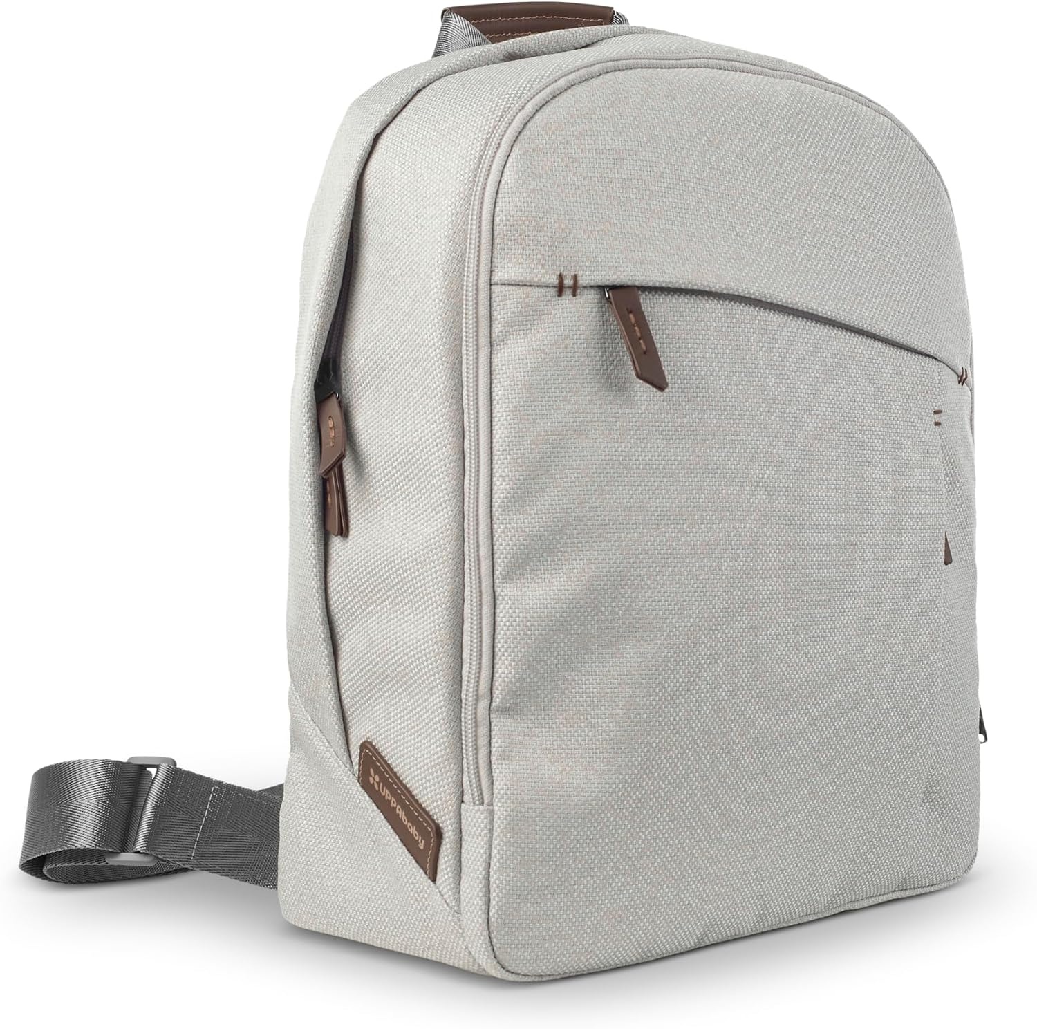 image:imageUPPAbaby Changing Backpack Bottle amp Laptop Pocket Trolley Sleeve JamesSavannah Pearl Grey