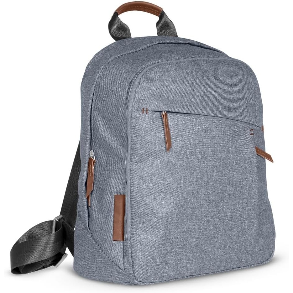 image:imageUPPAbaby Changing Backpack Bottle amp Laptop Pocket Trolley Sleeve JamesGregory Blue Mlange