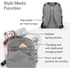 UPPAbaby Changing Backpack – Bottle & Laptop Pocket, Trolley Sleeve – James(Ada (Sandstone Mélange))