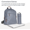UPPAbaby Changing Backpack – Bottle & Laptop Pocket, Trolley Sleeve – James(Emmett (Green Mélange))
