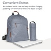 UPPAbaby Changing Backpack – Bottle & Laptop Pocket, Trolley Sleeve – James(Theo (Dark Taupe))