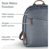 UPPAbaby Changing Backpack – Bottle & Laptop Pocket, Trolley Sleeve – James(Theo (Dark Taupe))