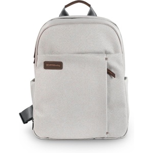 UPPAbaby Changing Backpack – Bottle & Laptop Pocket, Trolley Sleeve – James(Savannah (Pearl Grey))